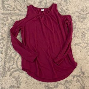 Long Sleeve Blouse Peek a boo sleeves